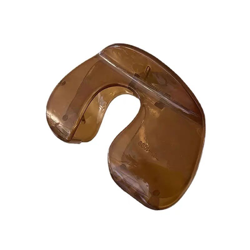 KEJIE 8.8cm Pháp Vintage Tóc Cho Nữ Cô Gái Thạch Màu Acrylic Kẹp Tóc Hình Chữ U Kẹp Tóc Mặt Sau Lớn 