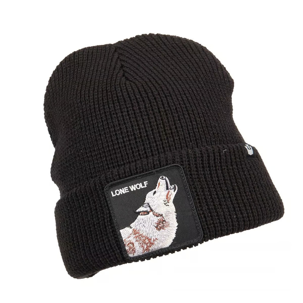Goorin Bros Lone Wolf Man Mũ Beanie Đen