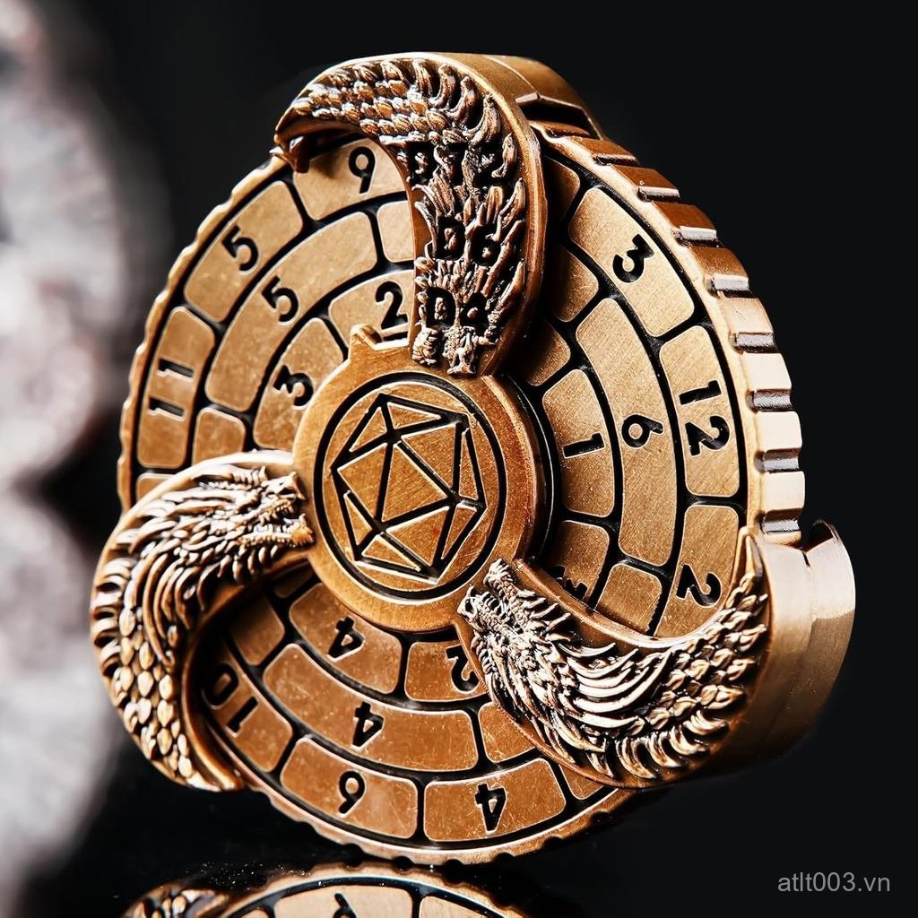 Bộ xúc xắc DND Spinner 7 trong 1, Xoay kim loại Xoay Dungeons và Dragons DND Compass Dice, Trò chơi 