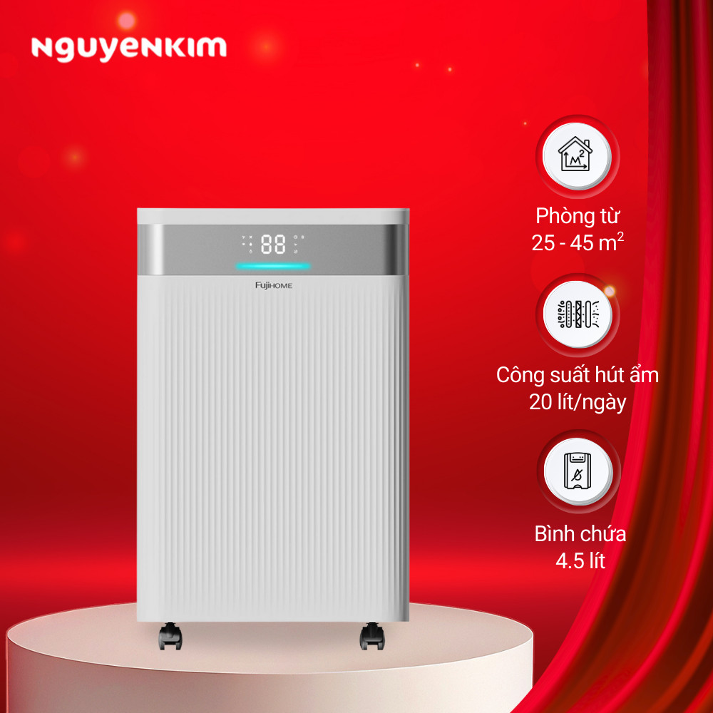 [Mới 2025] Máy hút ẩm Fujihome 20 lít DH20NW