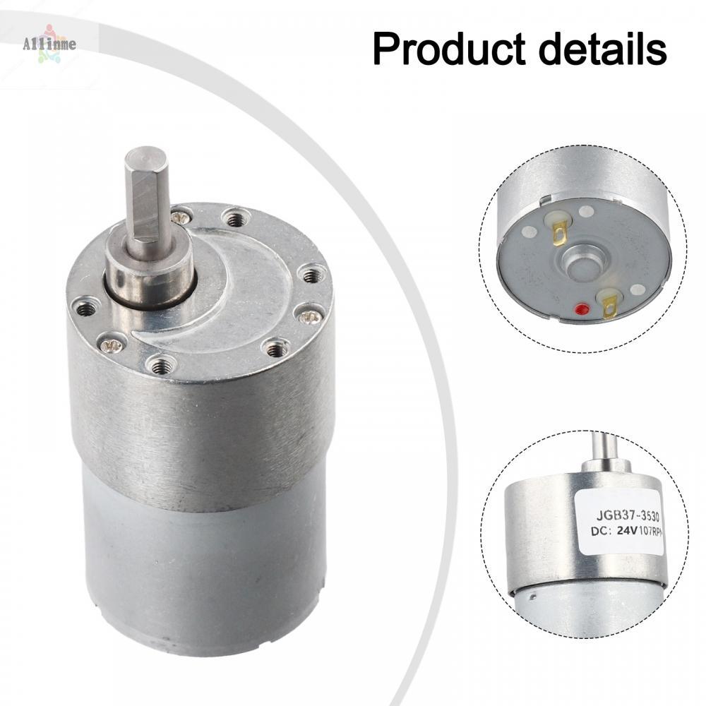 JGB37-3530 Động cơ bánh răng DC nhỏ DC24V 107RPM Động cơ điện phía trước và lùi