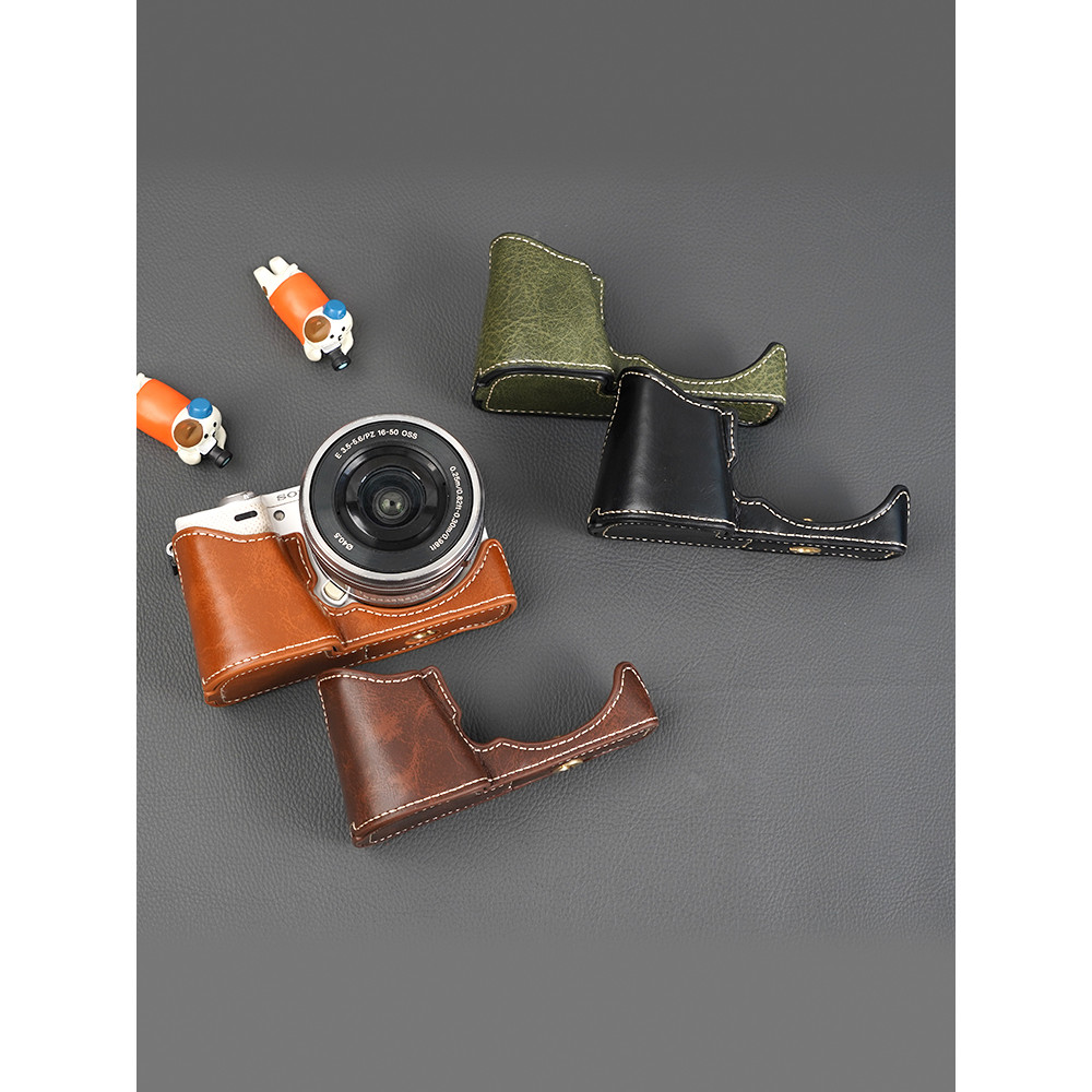 Thích hợp cho Túi đựng máy ảnh Sony nex5 / nex6 / nex7 a5000 / 5100 Retro Leather Case a6400 / 6000 