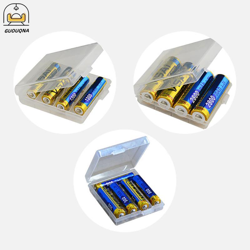 GUOUQNA AAA / AA sang C / D Pin Pin Pin Hộp Bảo Quản Bộ Chuyển Đổi AAA AA Hộp Đựng Hộp Chuyển Đổi