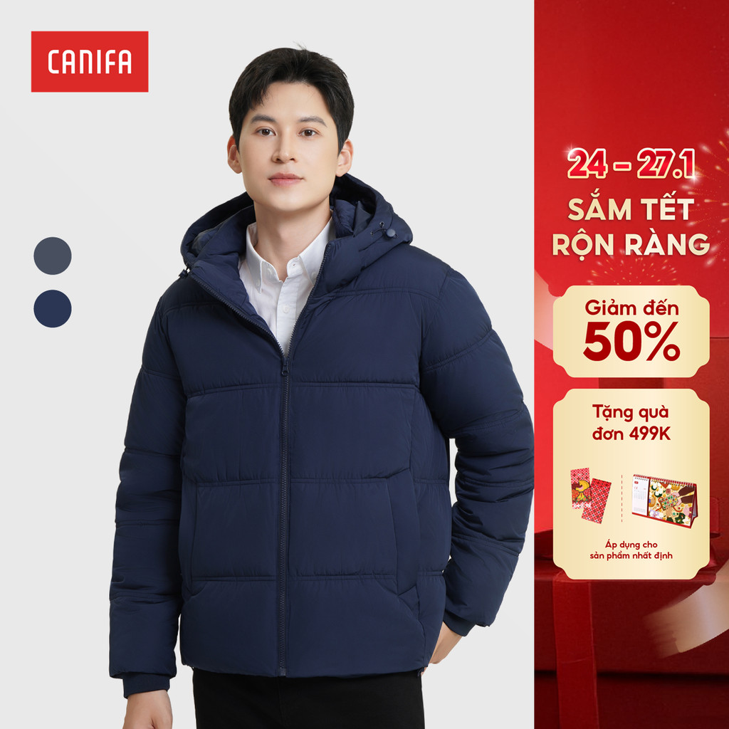 Áo khoác chần bông nam CANIFA áo khoác phao siêu ấm chống thấm nước 8OT25W017 | BigBuy360 - bigbuy360.vn