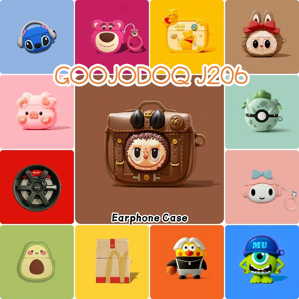 【imamura】Cho GOOJODOQ J206 ốp tai ng Case Thời trang Vỏ Bảo Vệ Hộp Sạc Tai Nghe NO.5