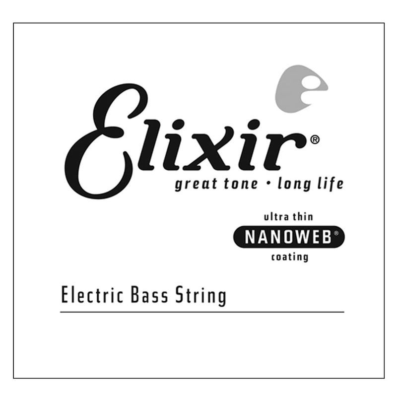 Elixir Bass Strings NANOWEB Nickel, Single String
