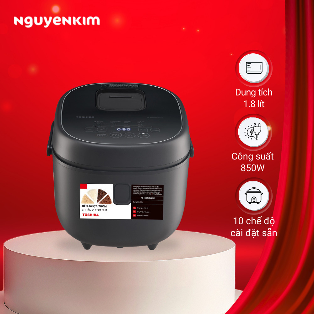 Nồi cơm điện tử Toshiba 1.8 lít RC-18DR4TVN(H)