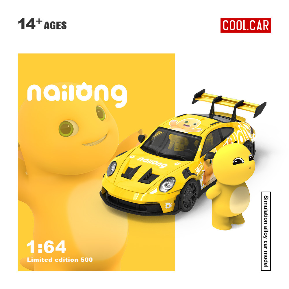 [ORDER] Mô hình xe COOL CAR 1:64 Porsche 992 GT3 RS-Milk Dragon CC644642