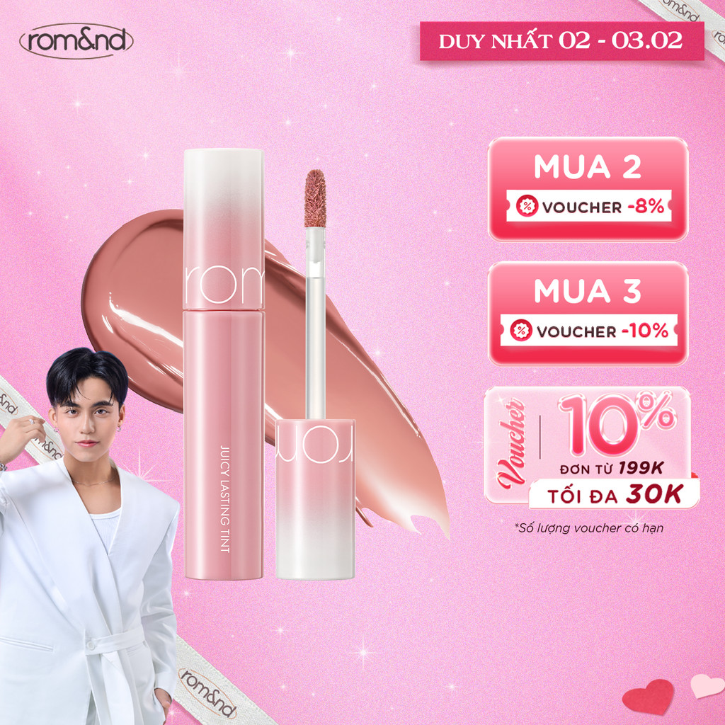 [37-39] Son Tint lì Hàn Quốc Romand Juicy Lasting Tint 5.5g