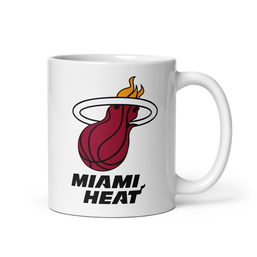 Cốc cà phê Cooler King Miami Heat NBA Basketball V1 11-15oz Thích hợp cho trà và quà tặng. Quà lưu n