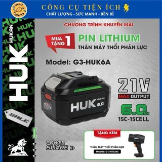 [GEN3] Phụ Kiện Máy 15 Cell HUKAN G3-HUK6A Cao Cấp, Dung Lượng 6.0Ah, Dòng Xả Cao 15C, Vỏ Chống Cháy