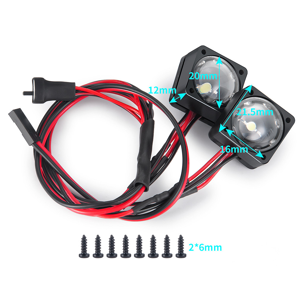 1 Bộ Đèn Pha LED Mắt Thiên Thần Xanh + Trắng Cho VS4-10 Phoenix 1 / 10 RC Crawler Trang Trí