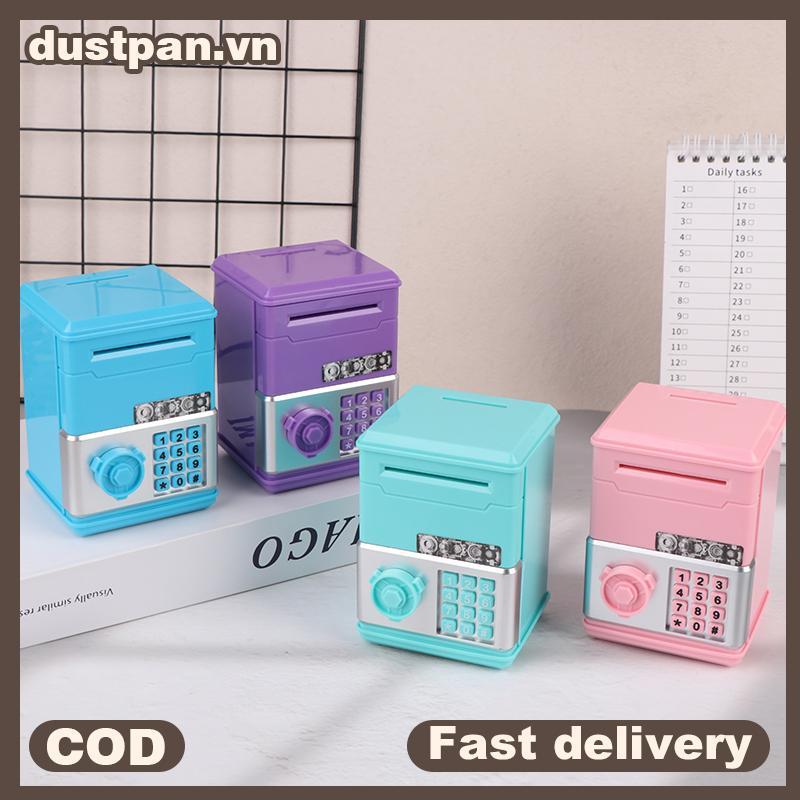 DUSTPAN Kids Password Piggy Bank - Hộp đựng tiền xu ATM Mini dành cho đồ chơi sinh nhật cho trẻ em.