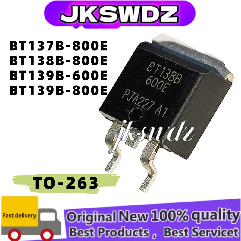 5 Chiếc BT137B-800E BT138B-800E BT139B-600E BT139B-800E TO-263 bt137b 800e bt138b 800e bt139b 600e b