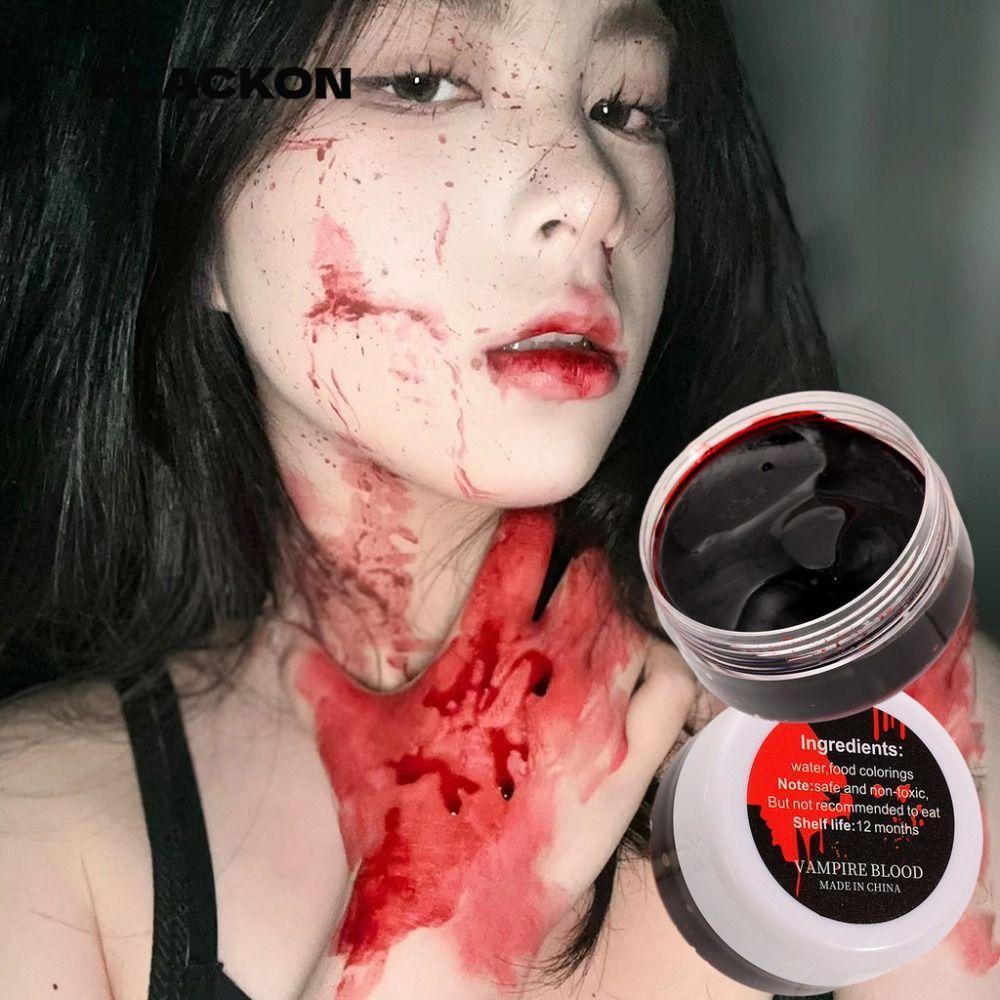 BLACKON Dày Máu Giả Clot, Trang Điểm Ma Cà Rồng Sẹo 30g Gel Máu Giả, Thân Thiện Với Da Dễ Dàng Làm S