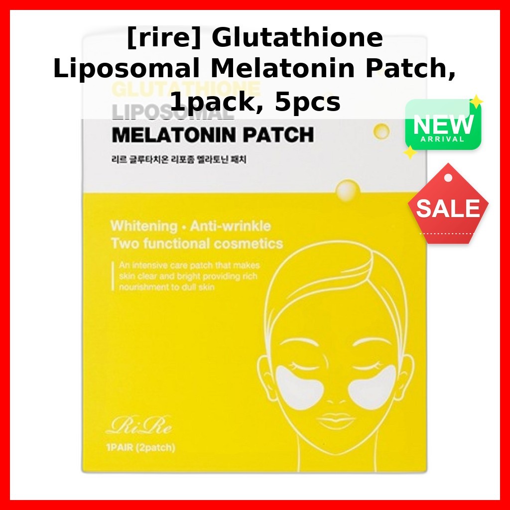 [rire] Glutathione Liposomal Melatonin Patch, 1 gói, 5 cái / Miếng dán Melatonin Hàn Quốc / Giao hàn