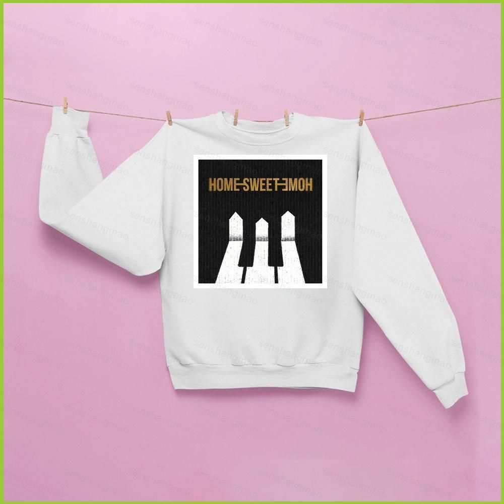 Áo thun PS2 G-Dragon Home Sweet Home của Taeyang và Daesung BIGBANG, màu đen trắng với họa tiết phím