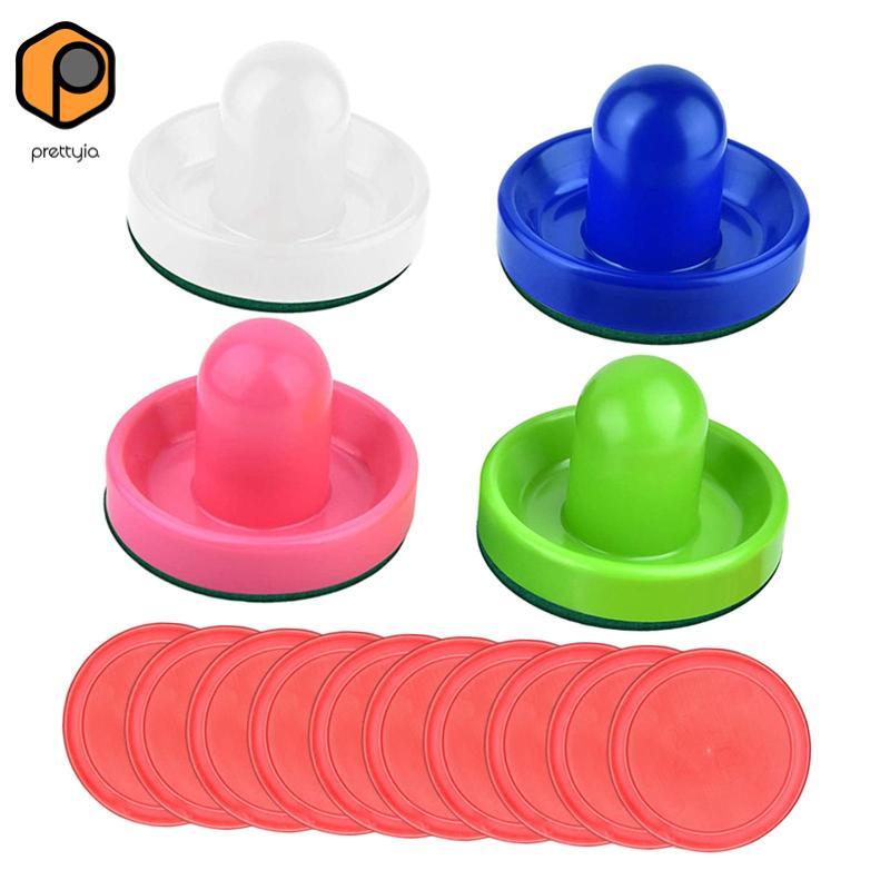 Prettyia Air Hockey Pushers And Pucks 2.5 Inch Air Hockey Pucks Phụ kiện 96mm Air Hockey Pusher cho 