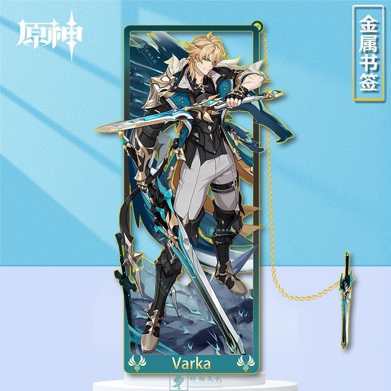 Genshin Impact / Varka / Genshin Farga Metal Hollow Bookmark Hàng hóa / vwdf