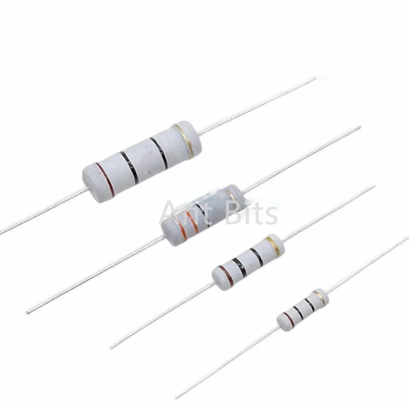 500 Chiếc 1W 5% Phim Carbon Điện Trở 1 1.2 1.5 10 12 15 100 120 150 Ohm R K Kháng 1R 1R2 1R5 10R 12R