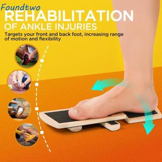 Bảng cân bằng mắt cá chân FOUNDTWO, Huấn luyện sức mạnh mắt cá chân gỗ Huấn luyện viên tăng cường chân, Huấn luyện viên đơn bong gân thực tế Bài tập ổn định Plantar Ballet Pilates
