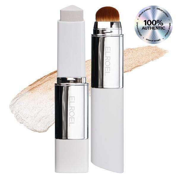 ELROEL BLANC Cover Cream Stick V với bàn chải có thể tháo rời- Kem nền thay đổi màu chăm sóc da Hàn 