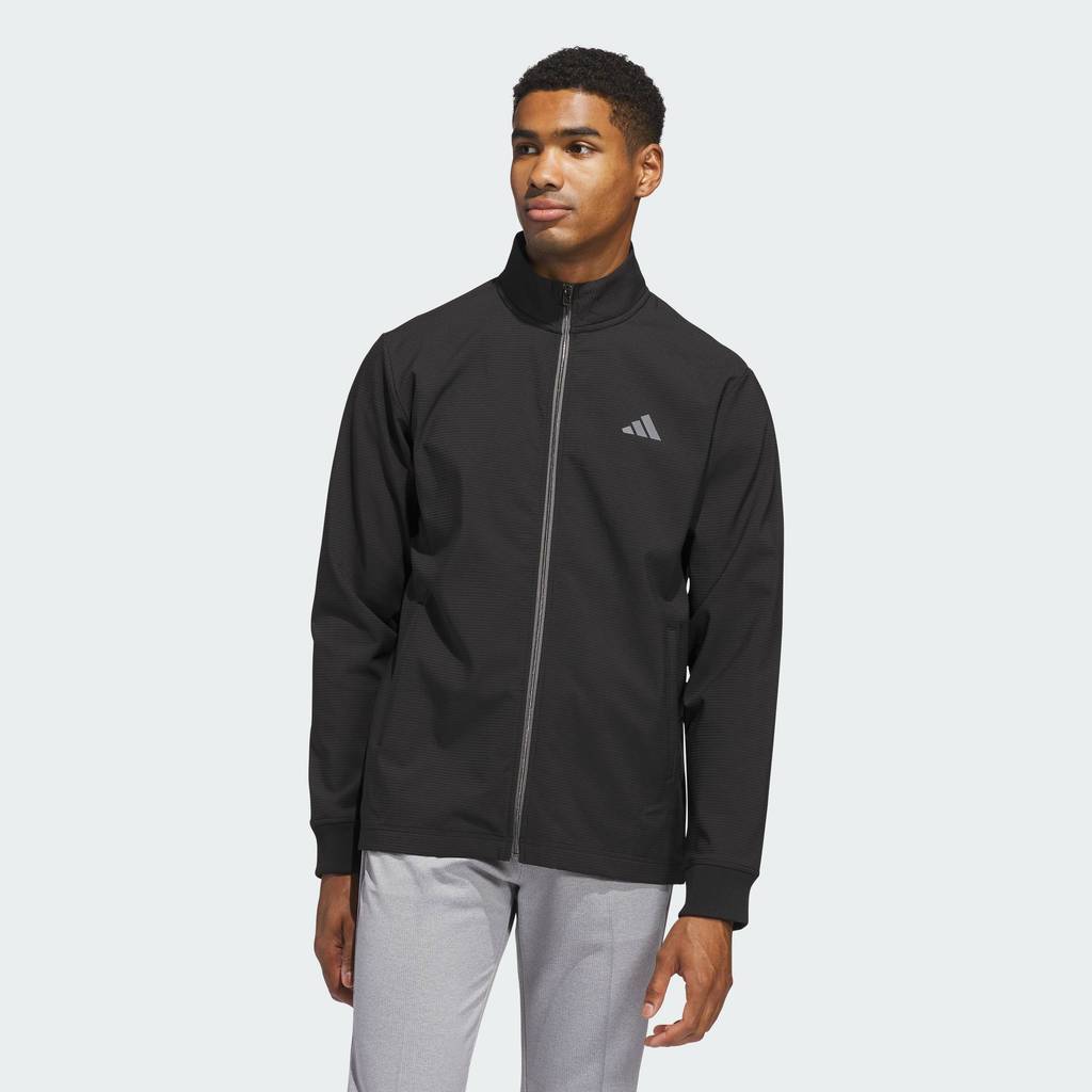 adidas Golf ULTIMATE365 TEXTURED WOVEN FULL-ZIP Jacket Men Black KB6796