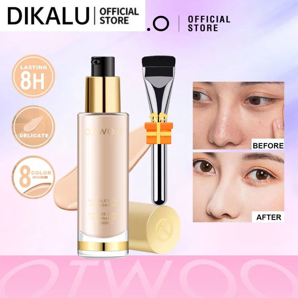 【Quà tặng】o.two.o Gold Foundation Brightening Moisturizing Liquid Foundation Party Festival Face Mak