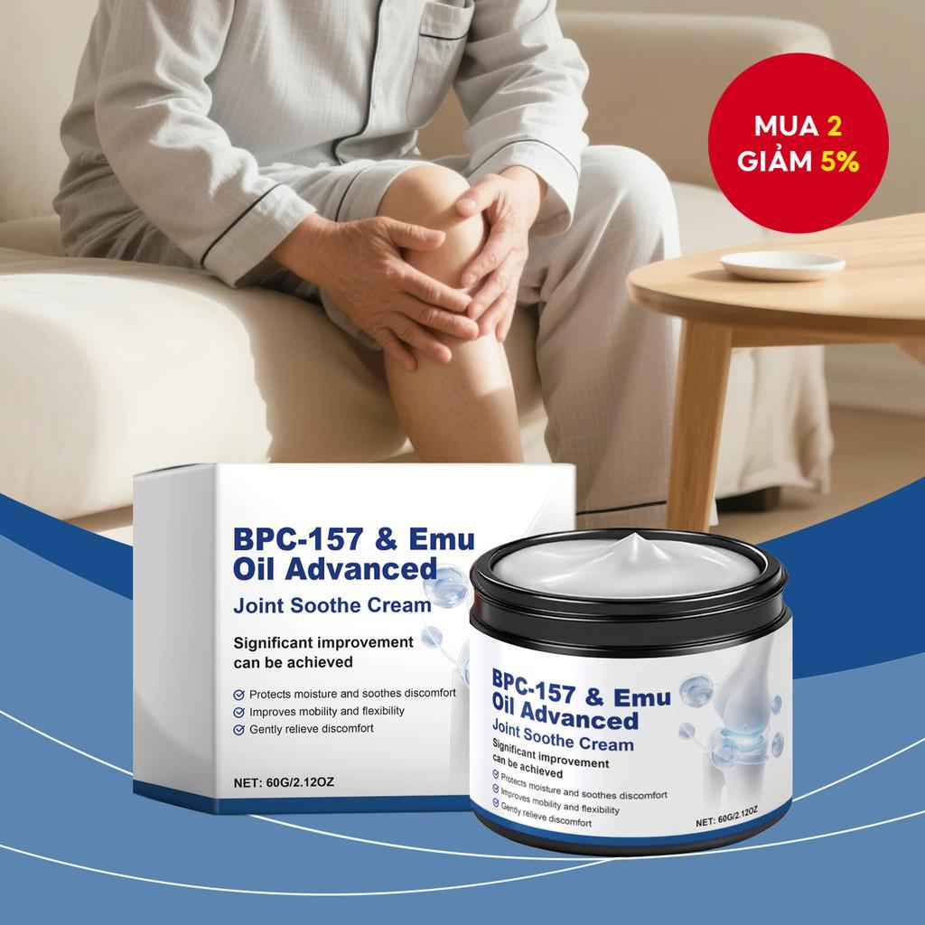 Kem dưỡng khớp BPC-157 cao cấp 60g với Menthol, Nghệ & Axit Hyaluronic