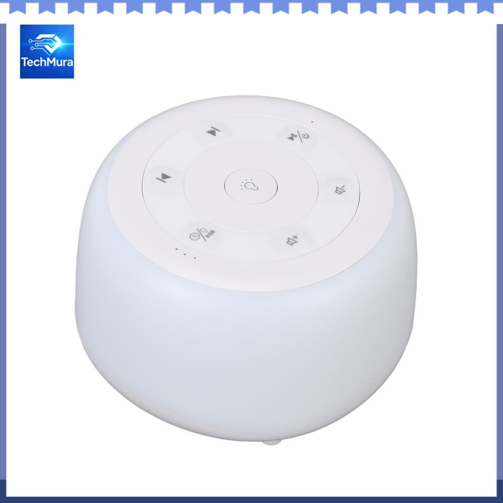 TechMura Máy tạo tiếng ồn trắng để bàn TechMura Âm thanh khi ngủ cho bé 7 màu Đèn ngủ 34 Âm thanh êm