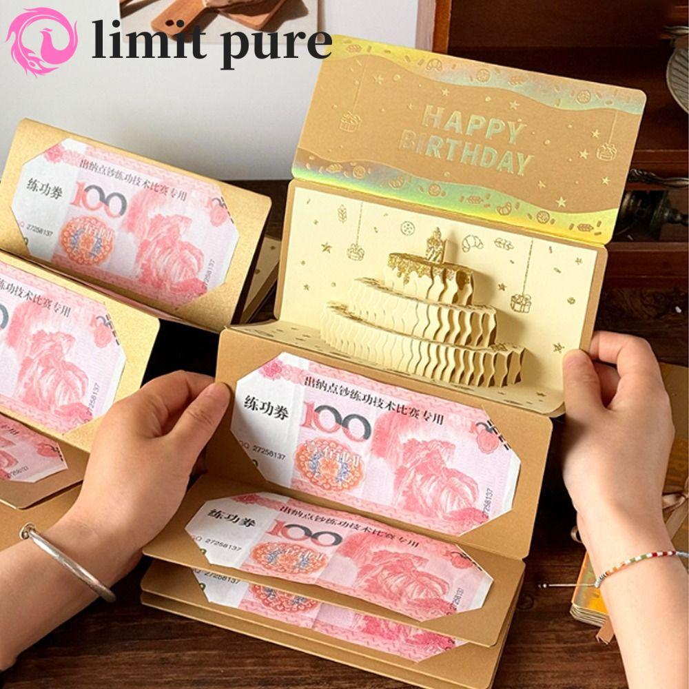 LIMIT PURE Lucky Money Envelope Bữa tiệc sinh nhật sáng tạo có thể gập lại