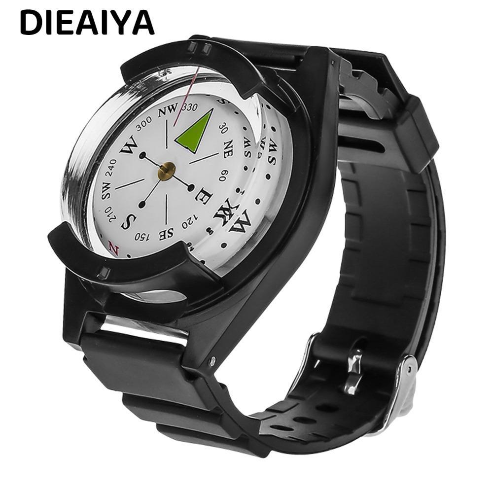 La bàn ngoài trời DIAIYA, La bàn đồng hồ đeo tay silicon có thể điều chỉnh, La bàn định hướng nhẹ AB