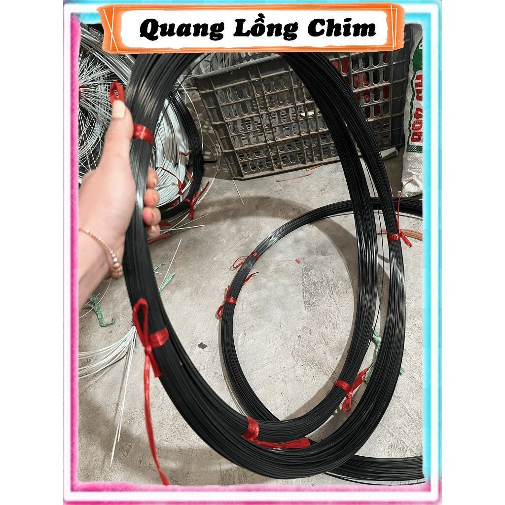 nan cáp quang đen 1li5, 1li8, 2li, 2li2 làm lồng chim làm diều