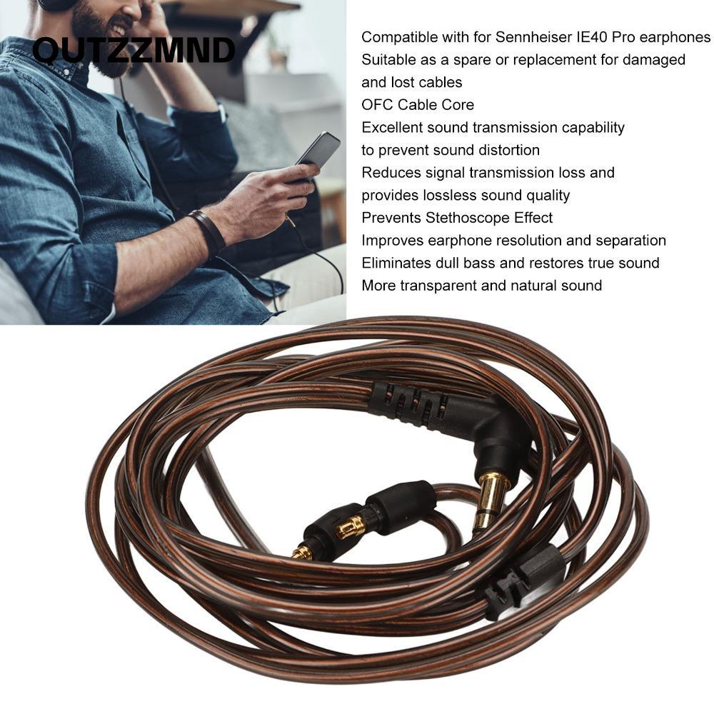 Cáp nâng cấp tai nghe QUTZZMND, Dây thay thế tai nghe 3,5 mm, lõi OFC không cần cắm và chạy mềm để t