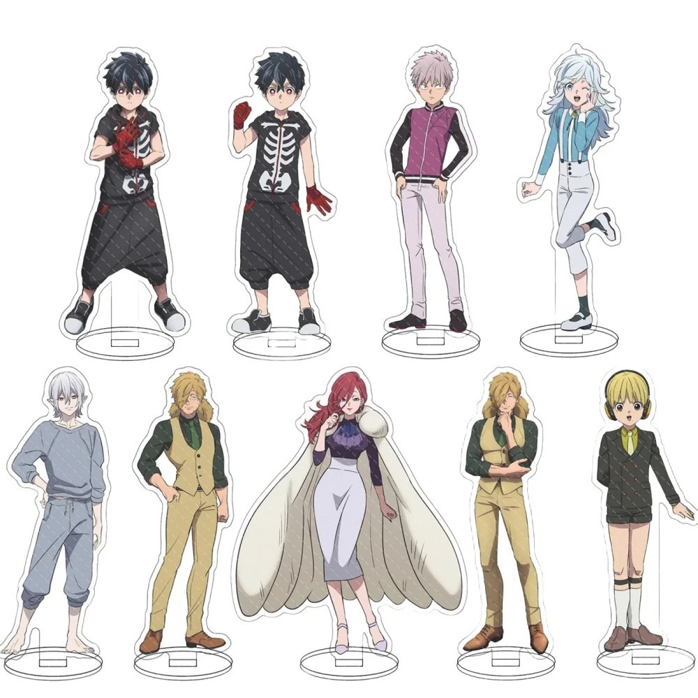 Standee Anime Kemono Jihen Vụ Án Quái Vật Mô Hình Mica Nhân Vật Kabane Shiki Akira Inugami Mihai Tra