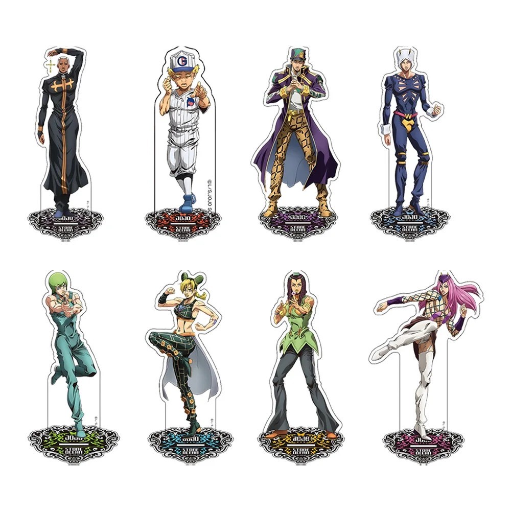 Standee anime mô hình mica JoJo Bizarre Adventure Stone Ocean trang trí Jolyne Cujoh Jotaro Weather 