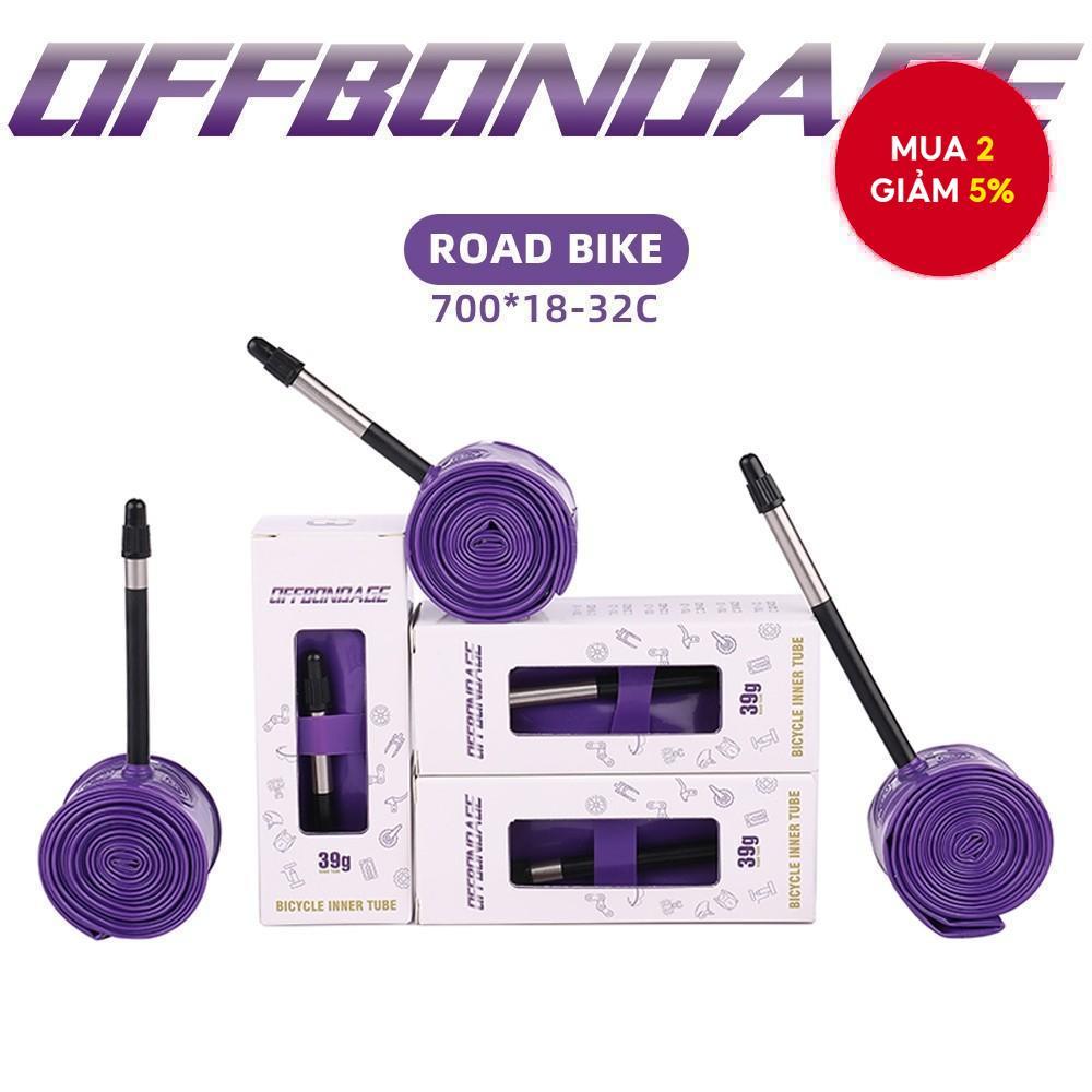Off 700C Xe Đạp Bên Trong Ống Chịu Áp Lực Cao Siêu Nhẹ Xe Đạp Đường Bộ TPU Ống 39g Chống Đâm thủng 7