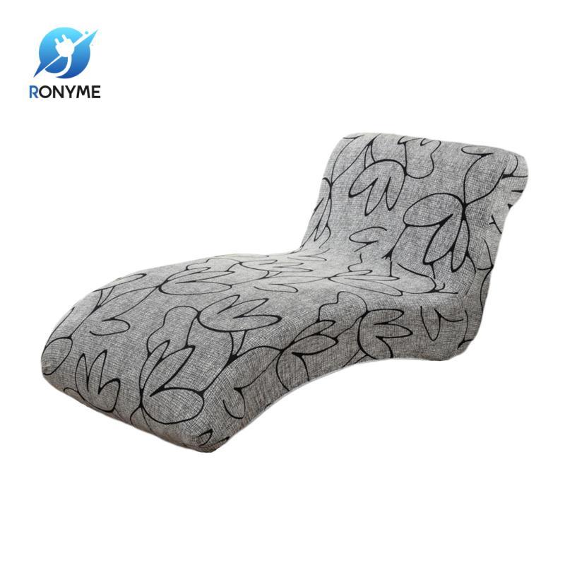 Trong Nhà Spandex Chaise Lounge Cover In Họa Tiết Không Tay Chaise Lounge Slipcover Bảo Vệ Nội Thất