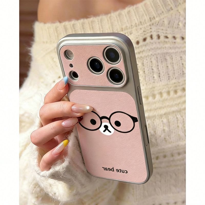 Kính Hồng Nữ Gấu Chống Rơi Thích Hợp Cho iPhone 17 11 Pro 12 ProMax 13 Plus 14 Pro 15 ProMax 16 Pro 