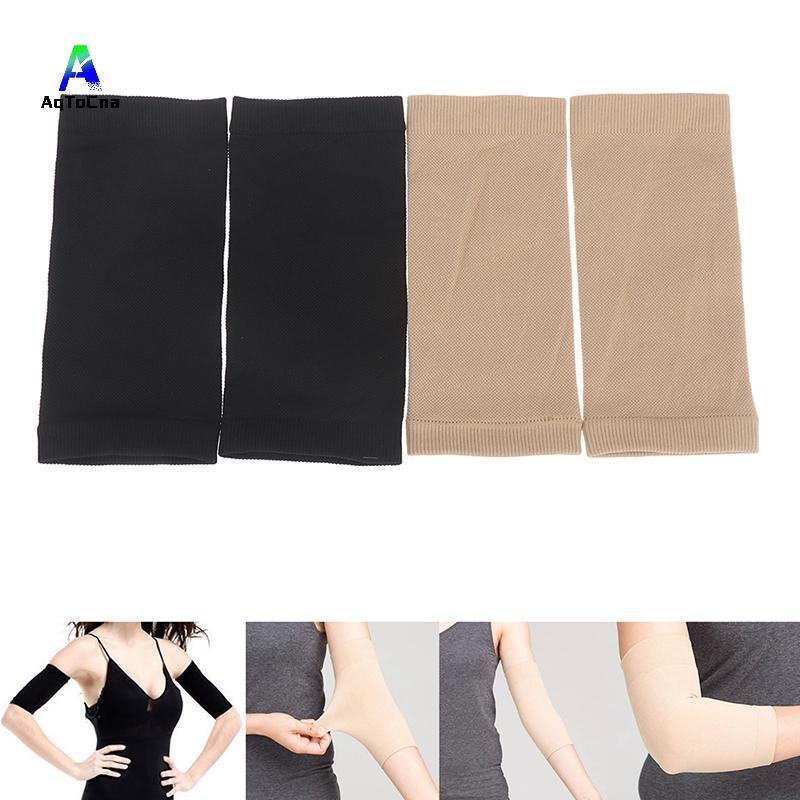 (AqToCna) 2 X Forearm Tattoo Cover Up Compression Sleeves Band UV Sun Protection Sport * MỚI *