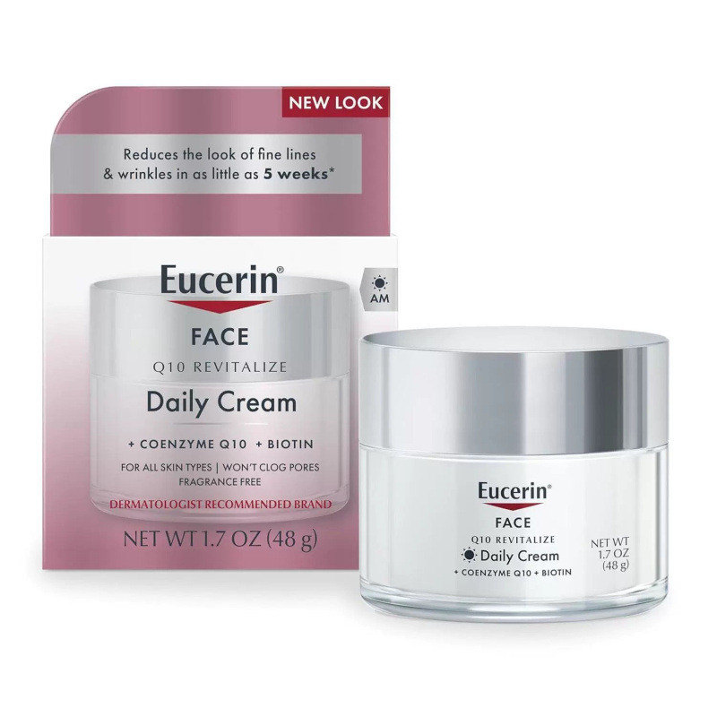 Sản phẩm Hot Eucerin Eucerin Eucerin Pink Cream Q0 Dưỡng ẩm Dưỡng ẩm Coenzyme Kem chống nhăn ban ngà