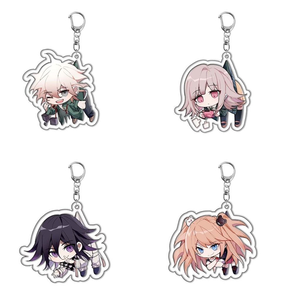 Anime Chiếu Trên Makoto Miao Mu Makoto Đen Gấu Trắng Acrylic Móc Khóa