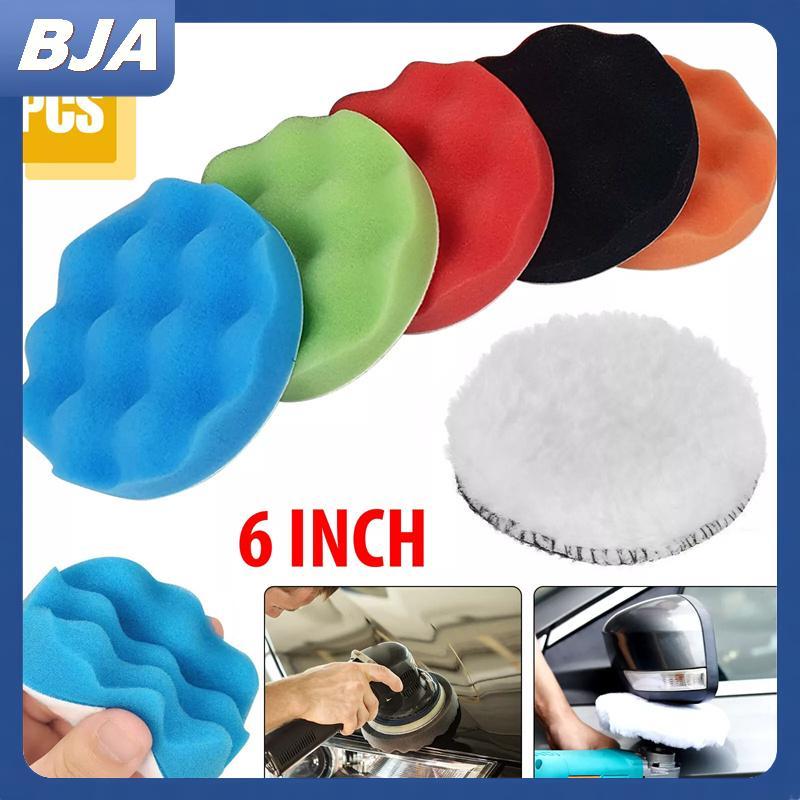 BJA 6 Pa 6 Inch pound Đánh Bóng Miếng Lót Cắt Miếng Bọt Biển Bộ Dụng Cụ Đánh Bóng Xe Ô Tô Bọt Biển T