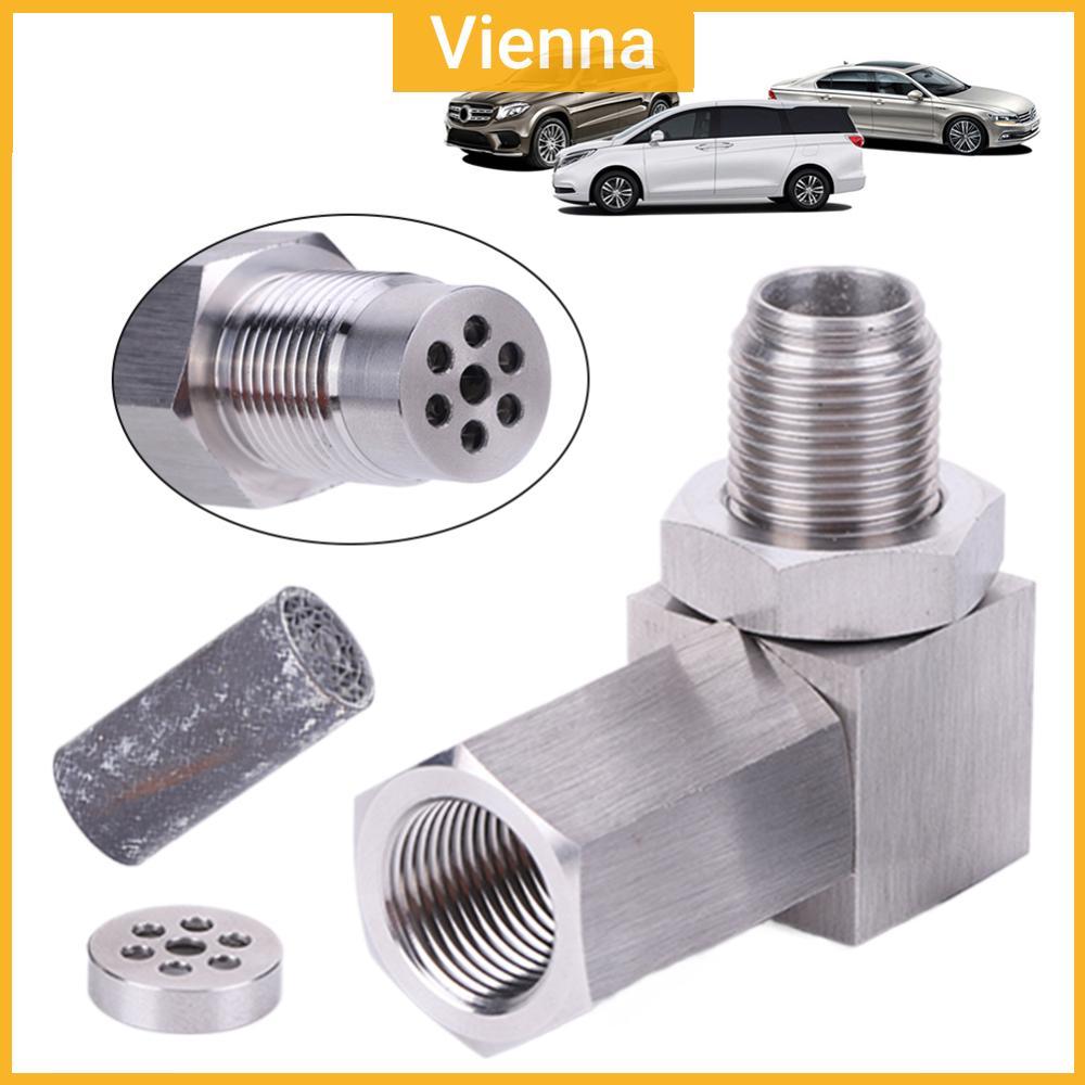 O2 Bung Mở Rộng Xúc Tác Chuyển Đổi 90 Độ P0420 P0430 Bạc Xả Chất Xúc Tác Cảm Biến Oxy Phía Sau Miếng