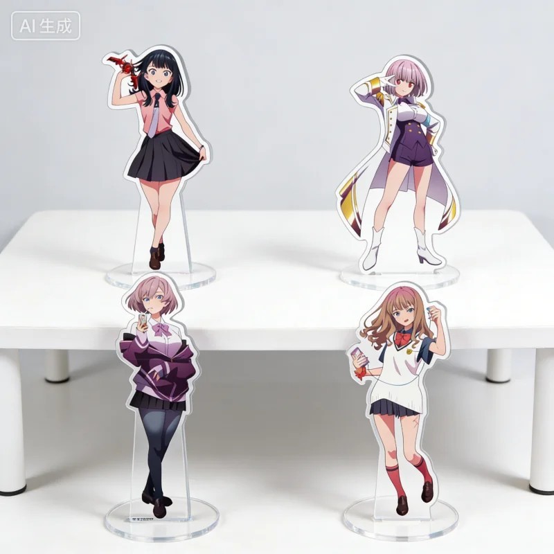 Standee Mô Hình Anime Gridman Universe Rikka Takarada Mica Trong Suốt Trang Trí Bàn Học Decor Quà Tặ