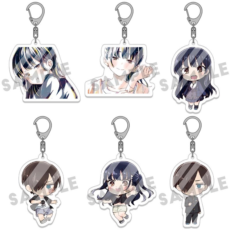 Móc khóa Anime Bokuyaba Boku no Kokoro no Yabai Yatsu nhân vật Anna Yamada Kyotaro Ichikawa Mica Acr