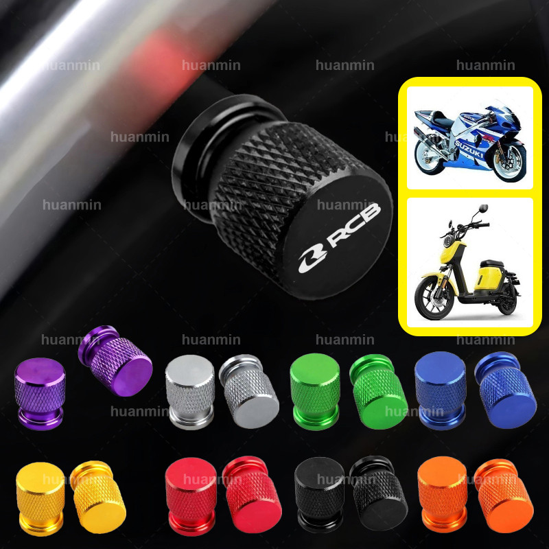 2 Chiếc Đua Bé Trai Xe Máy Lốp Van Nắp Pito Hợp Kim Nhôm RCB Dành Cho Xe Yamaha Mio I125 Aerox V2 V1