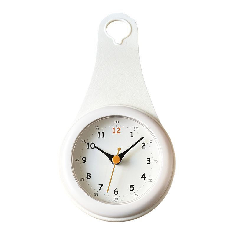 New Product#Creative and simple suction cup waterproof bathroom clock, silent mini clock for restroo