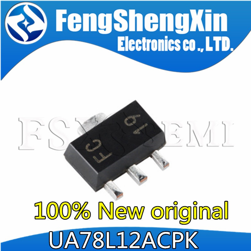 10 chiếc UA78L12ACPK UA78L12 78L12 FC SOT89 chip điều chỉnh tuyến tính 12V