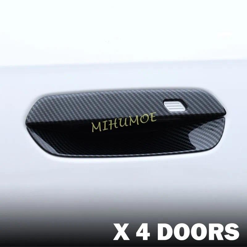 Cho 2025 2026 BMW X3 G45 Sợi Carbon Tay Nắm Cửa Bao Viền Phụ Kiện Thời Trang